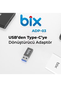 Resim Bix Adp-03 Usb 3.0 Type-C Dönüştürücü Adaptör 