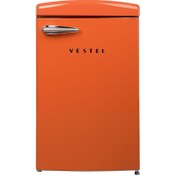 Resim VESTEL RETRO SB14111 Turuncu 122 Lt Statik Buzdolabı 