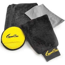 Resim Karapack Mikrofiber Oto Yıkama Paketi – Siyah 