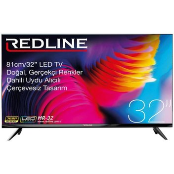 Redline MR-32 32" Uydu Alıcılı Çerçevesiz Led Tv