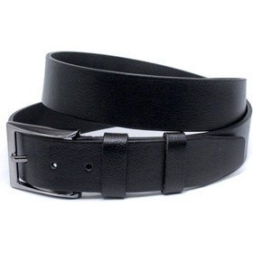 Resim %100 Deri Erkek Kot Kemeri 4 Cm Siyah 