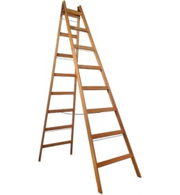 Resim 8 Basamaklı A Tipi Gürgen Ahşap Merdiven 