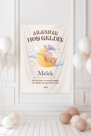 Resim Kişiselleştirilebilir Baby Shower Günü Örtüsü (#275) - 220 x 150 