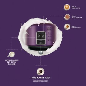 Resim Karaca Hatır Mod Sütlü Türk Kahve Makinesi Grape Pink 