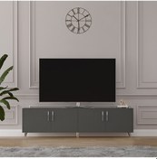 Resim Asra Trend %100 MDFLAM Tv Ünitesi Koyu Gri T-04 