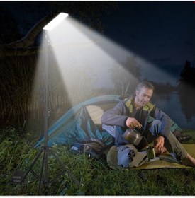 Resim Jokmae Ayarlanabilir Yükseklikli Kamp Lambası Gümüş Çok Renkli 