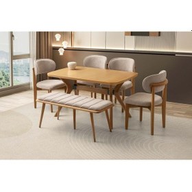 Resim Mobilgen Nergis Sandalye - Deco Bench Rüya Masa Takımı 
