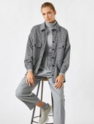 Resim Kazayağı Desenli Gömlek Uzun Kollu 