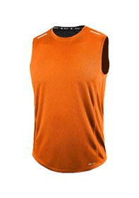 Resim Genius Store Erkek Nem Emici Hızlı Kuruma Atletik Teknik Performans Sporcu Sıfır Kol T-shirt Drıfıt-sıfırkol Turuncu 