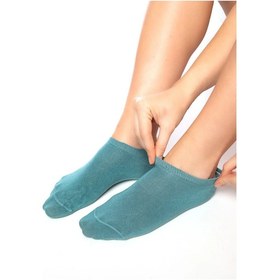 Resim Saysez Bambu Kadın Sneaker Pembe-lila-suyeşil Çorap Dikişsiz Görünmez Bilekte Spor Çorap Premium 6'lı Paket Renkli 