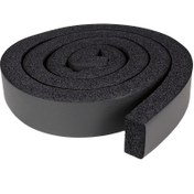 Resim Non-Stick Tasarım NBR-PVC Köpük Pencere Yalıtım Şeridi, 5.08 x 2.54 cm Yüksek Esnek Hava Mühür Rulosu, 198.12 cm Uzunluk 