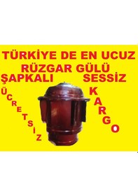 Resim Baca Döner Şapka Rüzgar Gülü Uyuyan Kömür Odun Soba Sessiz 