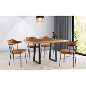 Resim VRL Natura 135 Mutfak Masası Lima Sandalye Takımı (PARKE DESENSİZ) 