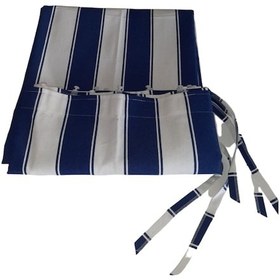 Resim Balkon Perdesi En.300X200 Cm Kullanıma Hazır Üstü Korniş Düğmeli Mavi 