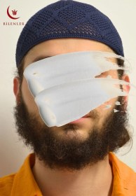 Resim Erkek Örme Takke Hac Ve Umre İçin İdeal Nefes Alabilir Standart Beden Takke Lacivert 