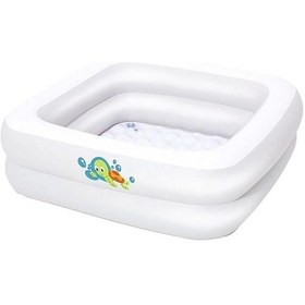 Resim Bestway Şişme Zemin Bebek Havuz - Küveti 86 X 86 X 25cm 51116 Çok Renkli 
