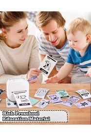 Resim Phomemo T02 Mini Taşınabilir Akıllı Cep Sticker Fotoğraf Yazıcı, Beyaz, Yapay Zeka Destekli Uygulama 