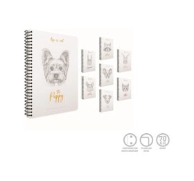 Resim Life Is Cool Spiralli Sert Kapak Not Defteri 17x24cm 120 Yaprak Kareli 3 Lü Paket 4685 Karışık 