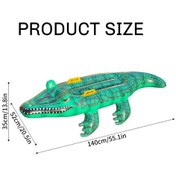 Resim Sürüngen Binilen Oauncaklar, Çocuklar İçin Timsah Şişme Havuz Yeşil 