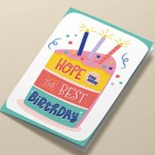 Resim Best Birthday Temalı Doğum Günü Tebrik Kartı 