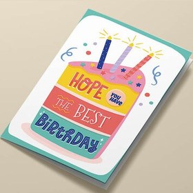 Resim Best Birthday Temalı Doğum Günü Tebrik Kartı 