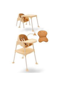 Resim Miracool Prime 4ın1 Mama Sandalyesi / Çalışma Masalı / Pedli / Krem 