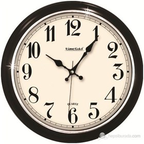 Resim Time Gold Salon Ofis Duvar Saati Plastik 35 Cm (149014745) 