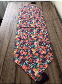 Resim Çiçek Karnavalı Desenli Runner Çok Renkli 