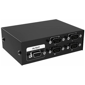 Resim Mt-vıkı 4 Port Rs232 Switch Mt-223-4 Db9 Seri Port Anahtarlayıcı 1 In 4 Out Pc Printer Haberleş 
