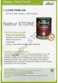 Resim Marshall Luxe Parlak Yağlı Boya-0.75Lt=1Kg-Ahşap-Demir-Plastik Bo (287938561) 