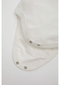 Resim DeFacto Erkek Bebek 2'li Takım Dokuma Kısa Kollu Çıtçıtlı Body Şort C4361A524SMBG287 Bej 