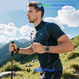 Resim Haino Teko 17 Su Geçirmez 15 Gün Şarj ve Pusula Özellikli Akıllı Saat 