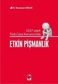 Resim Etkin Pişmanlık Adalet Yayınları