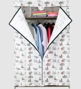 Resim Metal Çelik Borulu Plastik Raflı Ekonomik Bez Dolap Gardırop İstanbul 