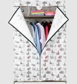 Resim Metal Çelik Borulu Plastik Raflı Ekonomik Bez Dolap Gardırop İstanbul 