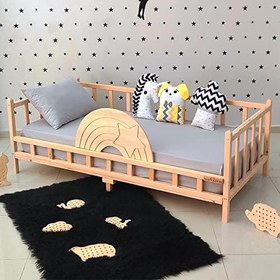 Resim Markaawm Ahşap Çocuk Yatak Montessori Karyola 120X200 