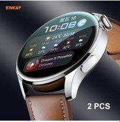 Resim Sones 2 Adet Huawei İzle 3 46mm Enkay Şapka-prens 3d Tam Kapsama Yumuşak Pc Kenar + Pmma Hd Ekran Koruyucu Film 