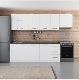 Resim Minar 280 Cm Mutfak Dolabı Beyaz 280-B7 Beyaz 