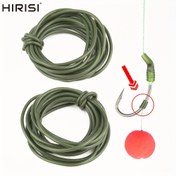 Resim HIRISI 3m Karp Balıkçılık Kanca Silikon Tüp Anti-dolaşma Rig Sistemi, Güvenlik Kurşun Klipsli Boyut 0.5, 0.8 