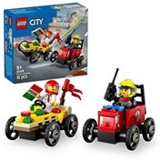 Resim LEGO City Pizza Arabası İtfaiye Kamyonuna Karşı Yarış Arabası Paketi 60458 