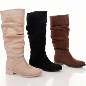 Resim rabellashoes rabella krem uzun model körüklü çizme 