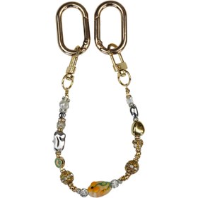 Resim Sun Petal Murano Esintili Cam İşlemeli Çanta Süsü - LuxCharm (Bag Charm) | Happyangels 