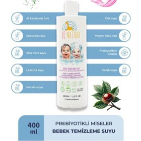 Resim Le Natura Prebiyotikli Durulanmayan Bebek Miseler Su 2 X400 Ml 