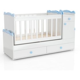 Resim Patiko Furniture Sahra 890 Büyüyen Beşik 60x165 Mavi 