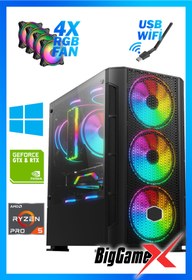 Resim BigGameX Gmx08 Ryzen 5 3600 32gb 512gb M.2+3tb Rtx2060 Super 8gb 256 Bit Oyuncu Masaüstü Bilgisayarı 