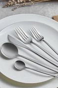 Resim Karaca Orion 30 Parça 6 Kişilik Platin Çatal Kaşık Bıçak Takımı 