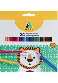 Resim 24 Renk Kuru Boya Adel 35x50 Cm Telli Spralli Resim Defteri Hamur Silgi Kalemtraş 15 Yaprak Resim Defteri Kuruboya Çok Renkli 