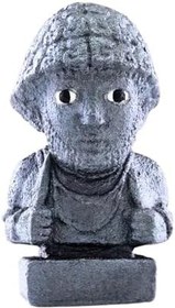 Resim Şuppiluliuma Heykeli - Hitit Kralı Replikası - El Yapımı Antik Anadolu Kral Heykeli - Müze Kalitesinde Arkeolojik Buluntu 