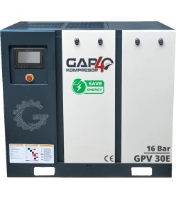 Resim Invertörlü Vidalı Hava Kompresörü 16 Bar 30 Hp (Tek Makine) IGPV-30E 