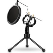 Resim Yanmai Ps-3 Mikrofon Karşıtı Ağ Darbeye Masaüstü Standı Siyah (Yurt Dışından) 